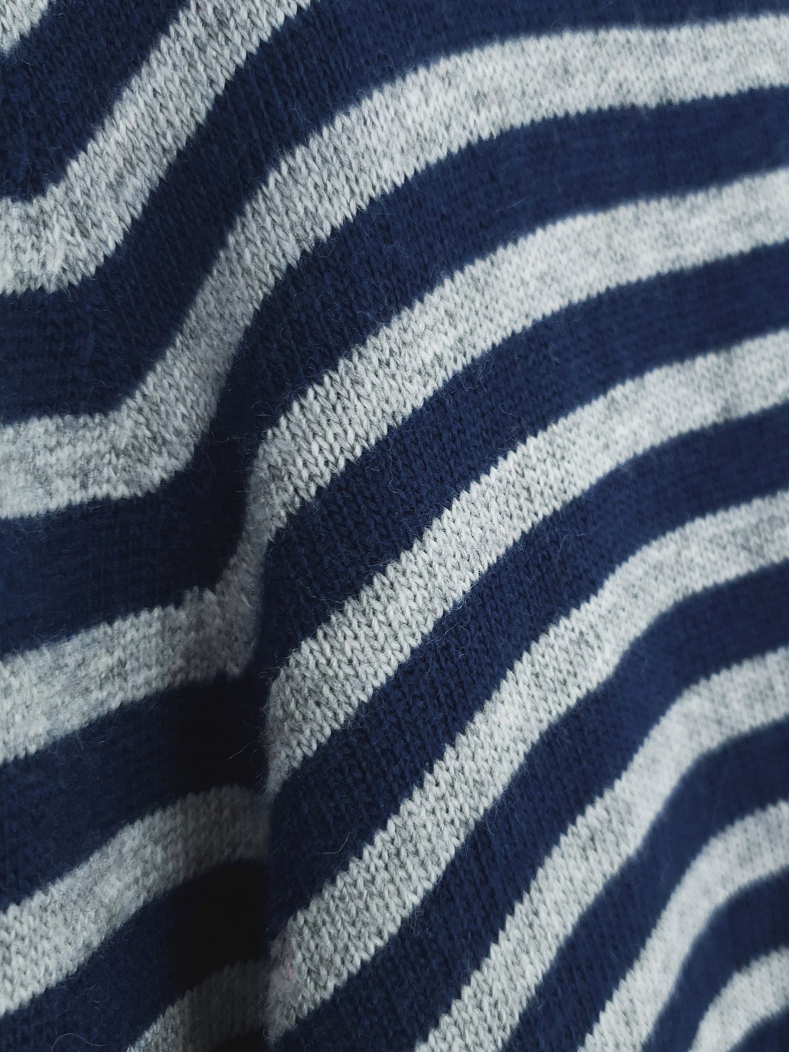 ALISA | Breton Stripe Slub Jumper | Navy