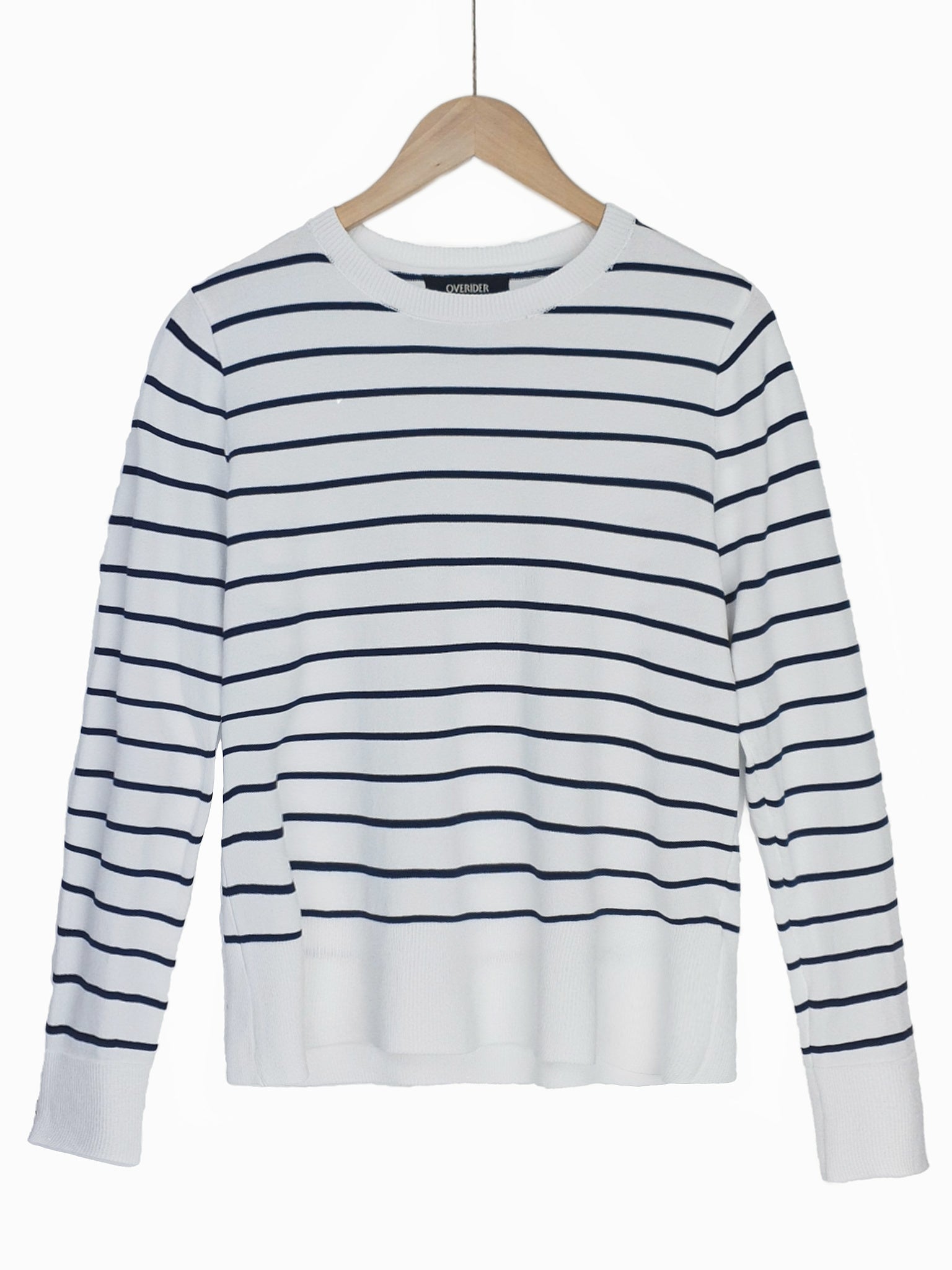 LUIZA | Breton Stripe Jumper | White/Navy