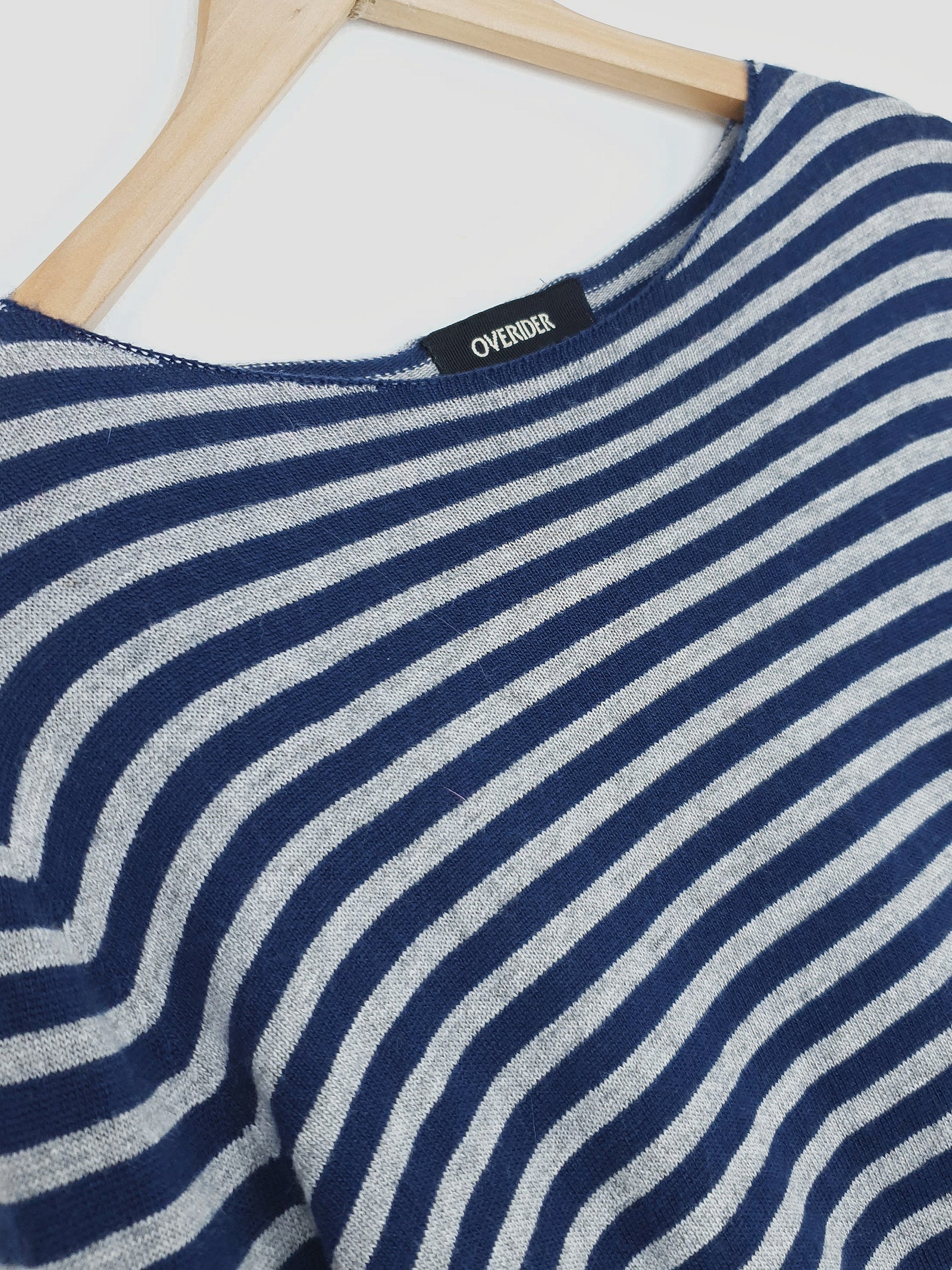 ALISA | Breton Stripe Slub Jumper | Navy