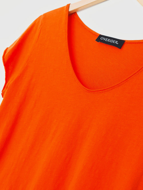 MILLA | Women's Slub T-Shirt | Orange