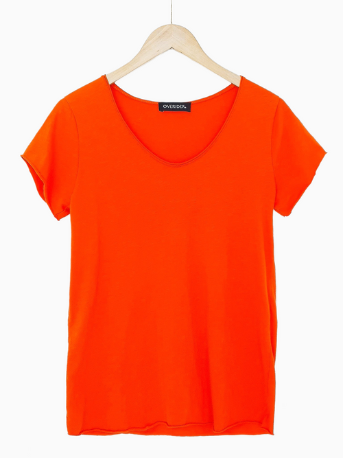 MILLA | Women's Slub T-Shirt | Orange