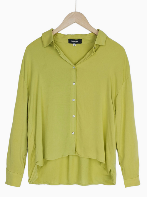 GANNA | Woman's Fluid Shirt | Green