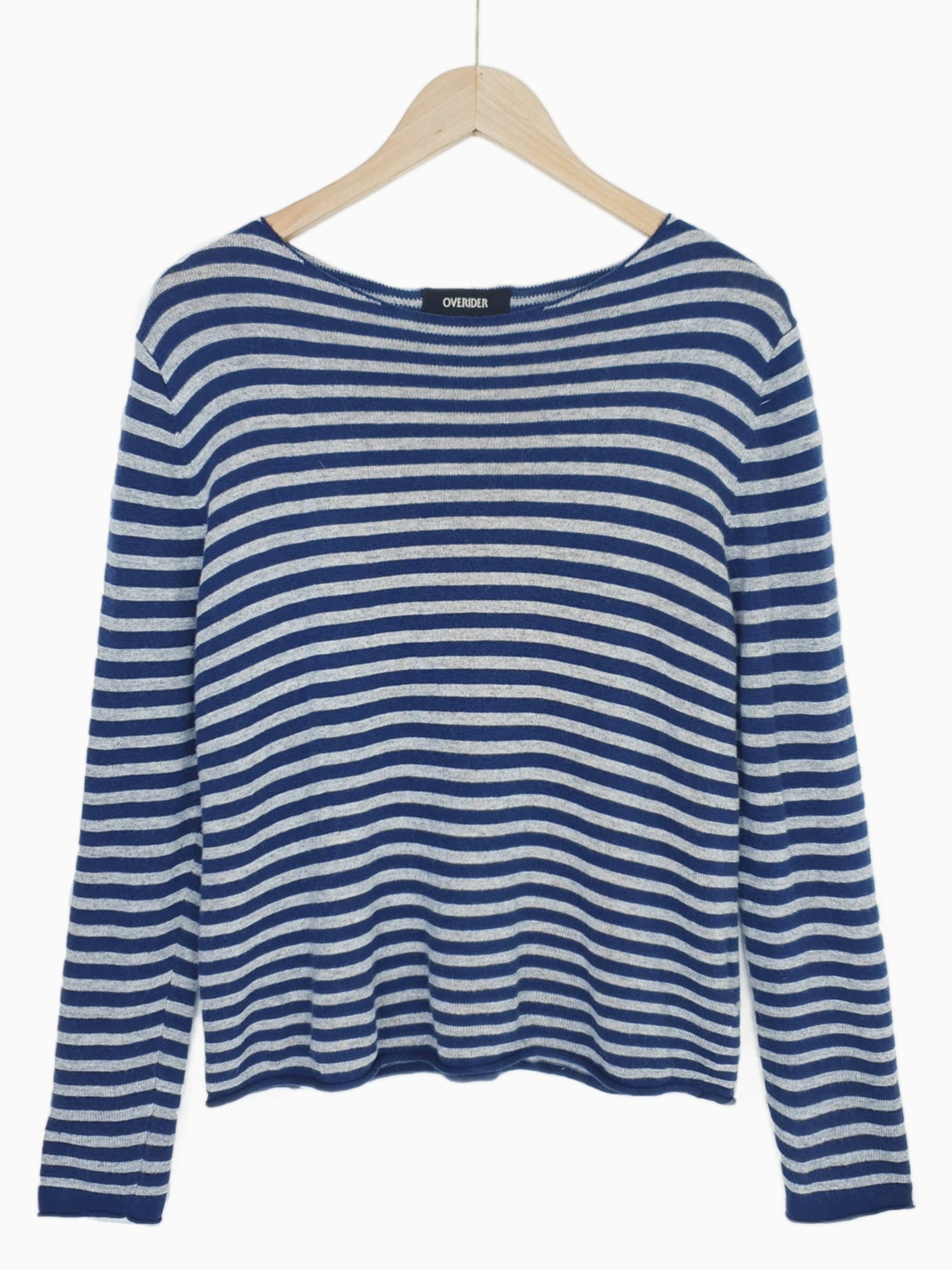 ALISA | Breton Stripe Slub Jumper | Navy