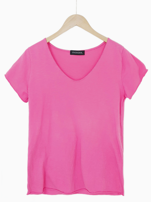 MILLA | Women's Slub T-Shirt | Fuchsia