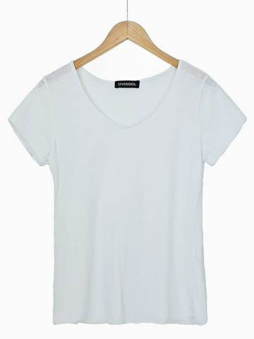 LILYA | 'V' T-Shirt | White