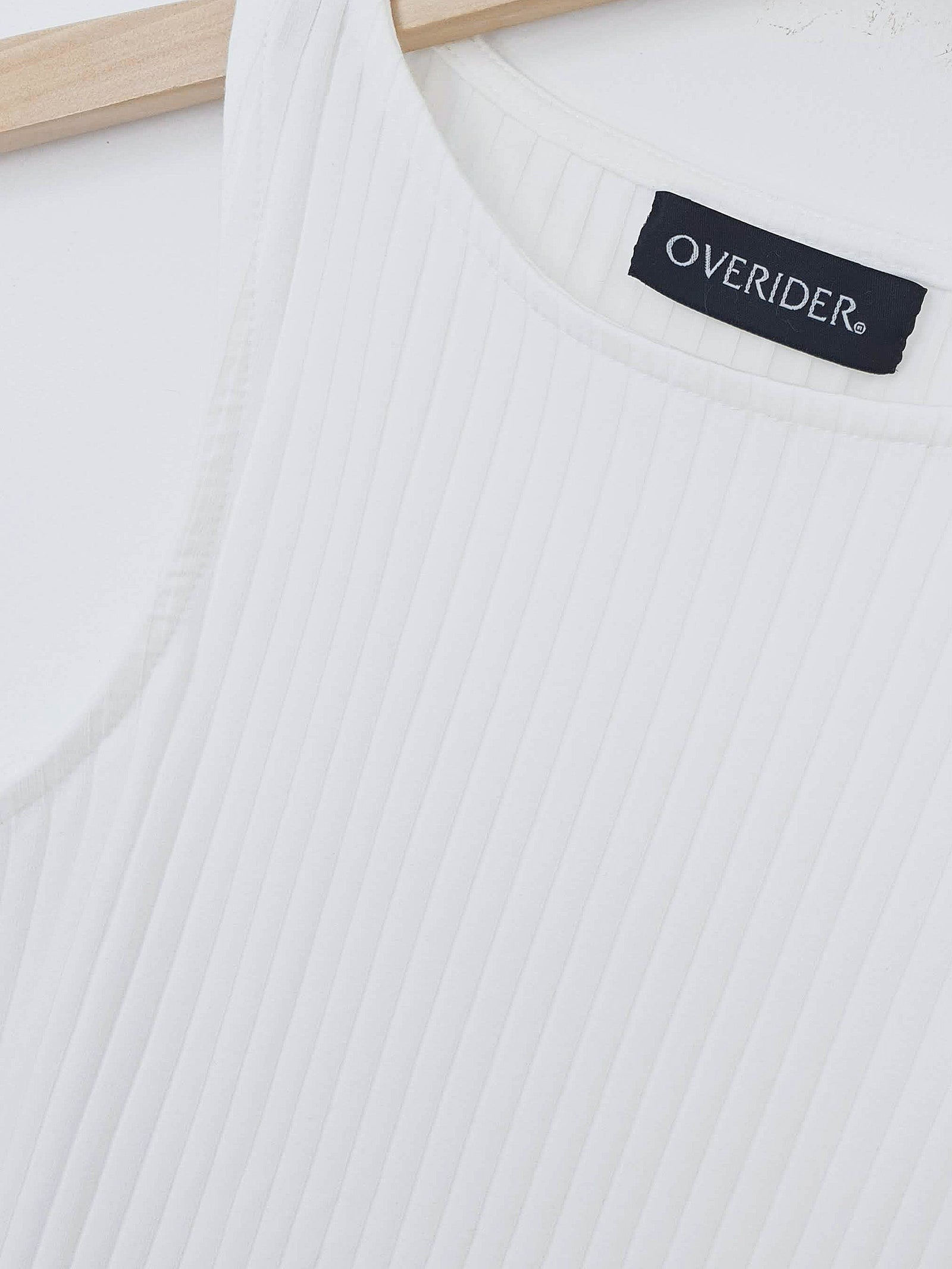YULIA | Ribbed Knit Tank Top | White