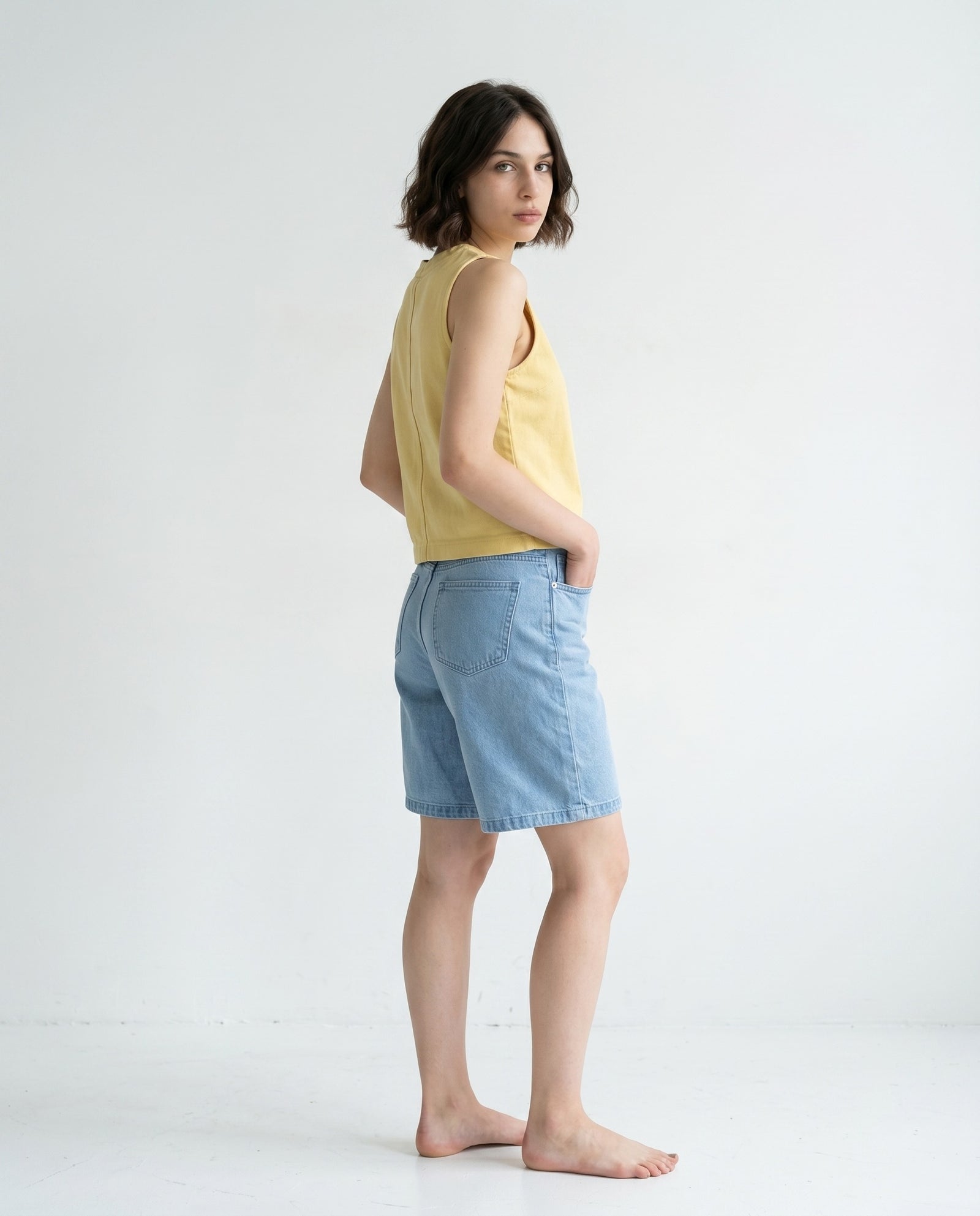 LITAL | Minimal Sleeveless Top | Yellow