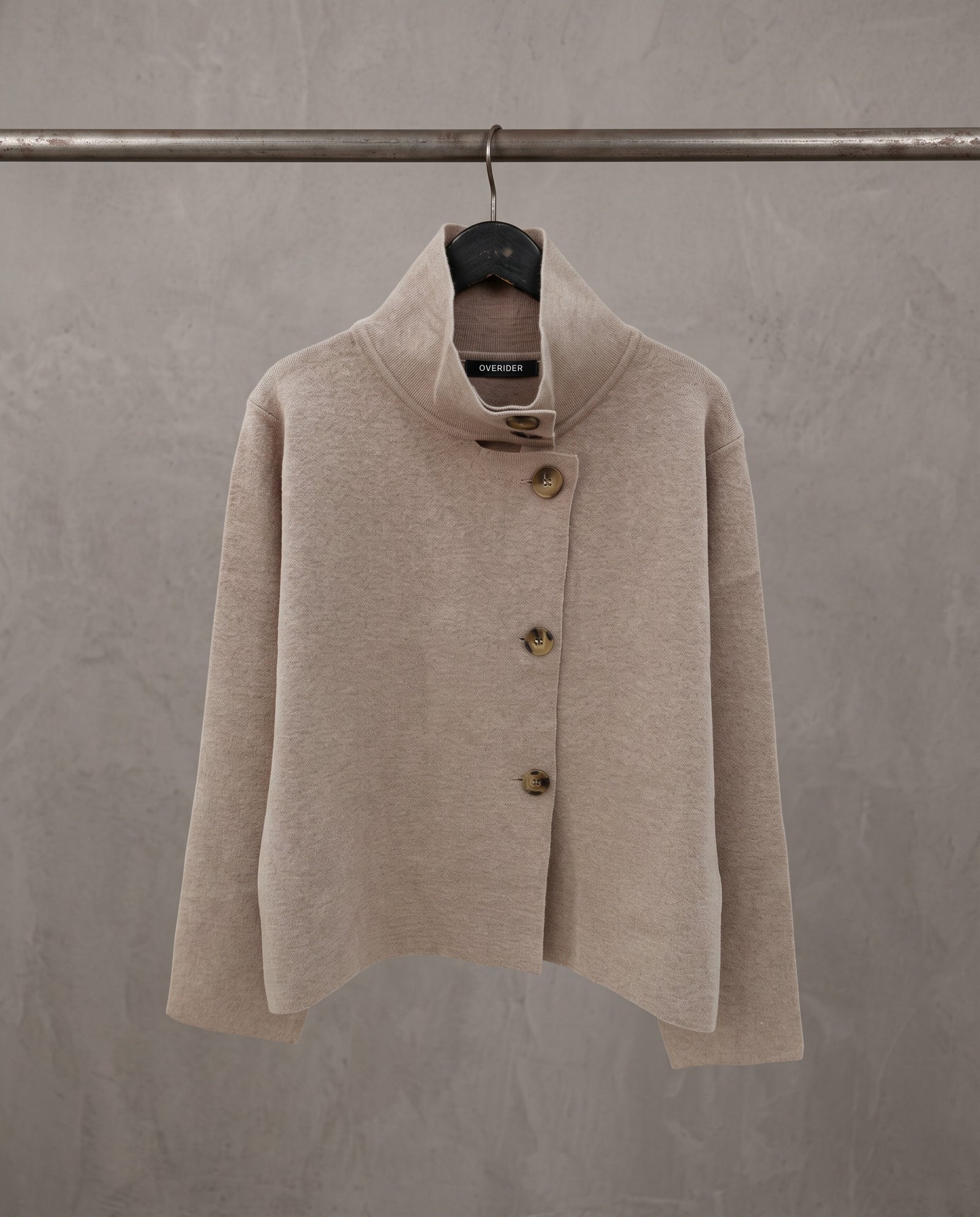 JULIETTE | Funnel Cardigan Jacket | Taupe