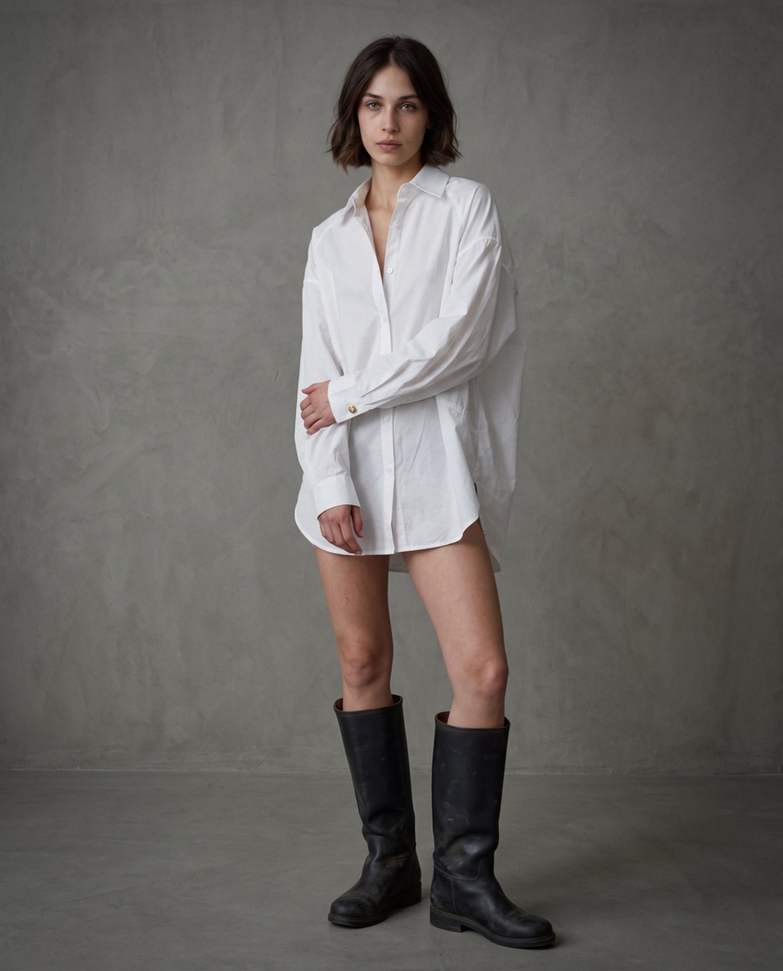 AMALIA |  Boyfriend Shirt | White
