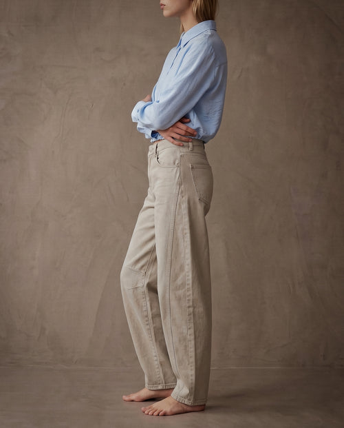 NOLA | Barrel Leg Jeans | Stone