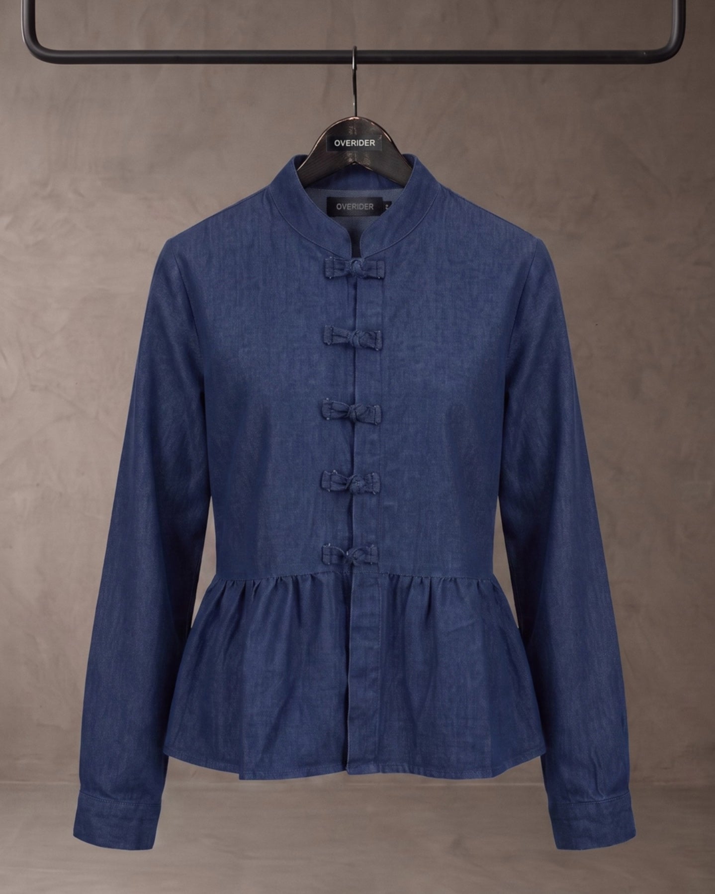 OTTA | Mandarin Collar Jacket | Indigo