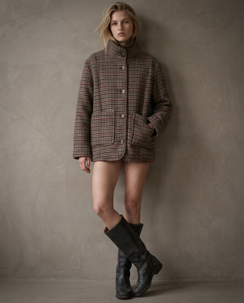MARGOT | Funnel Neck Jacket | Check
