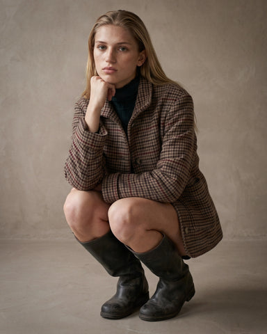 MIKA | Ruffle Collar Shirt | Check