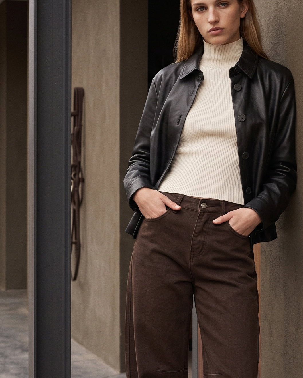 NOLA | Barrel Leg Jeans | Chocolate