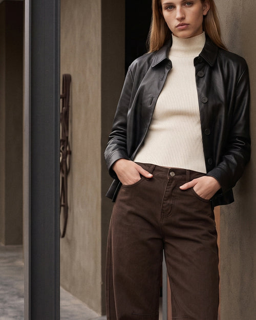 NOLA | Barrel Leg Jeans | Chocolate