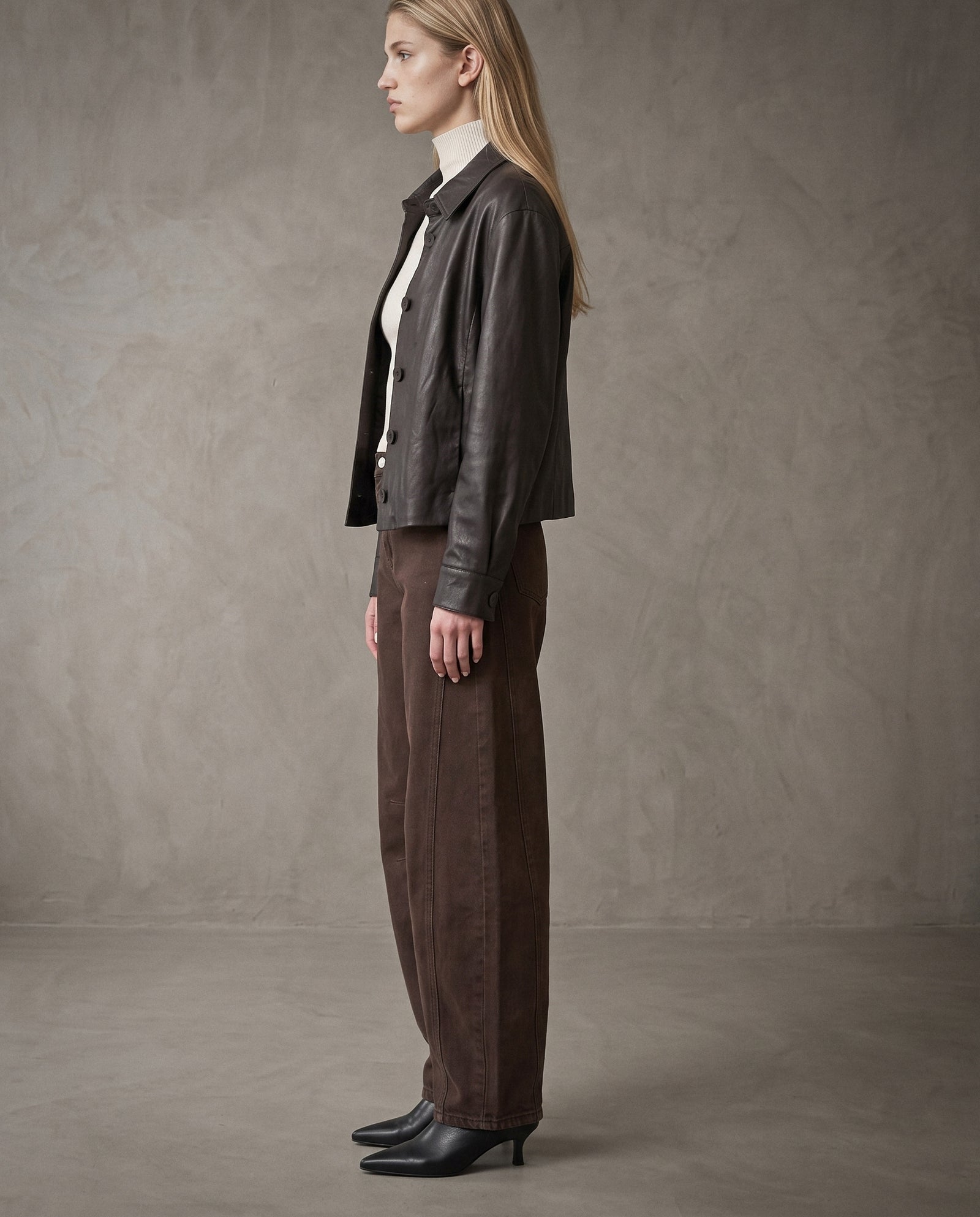 NOLA | Barrel Leg Jeans | Chocolate