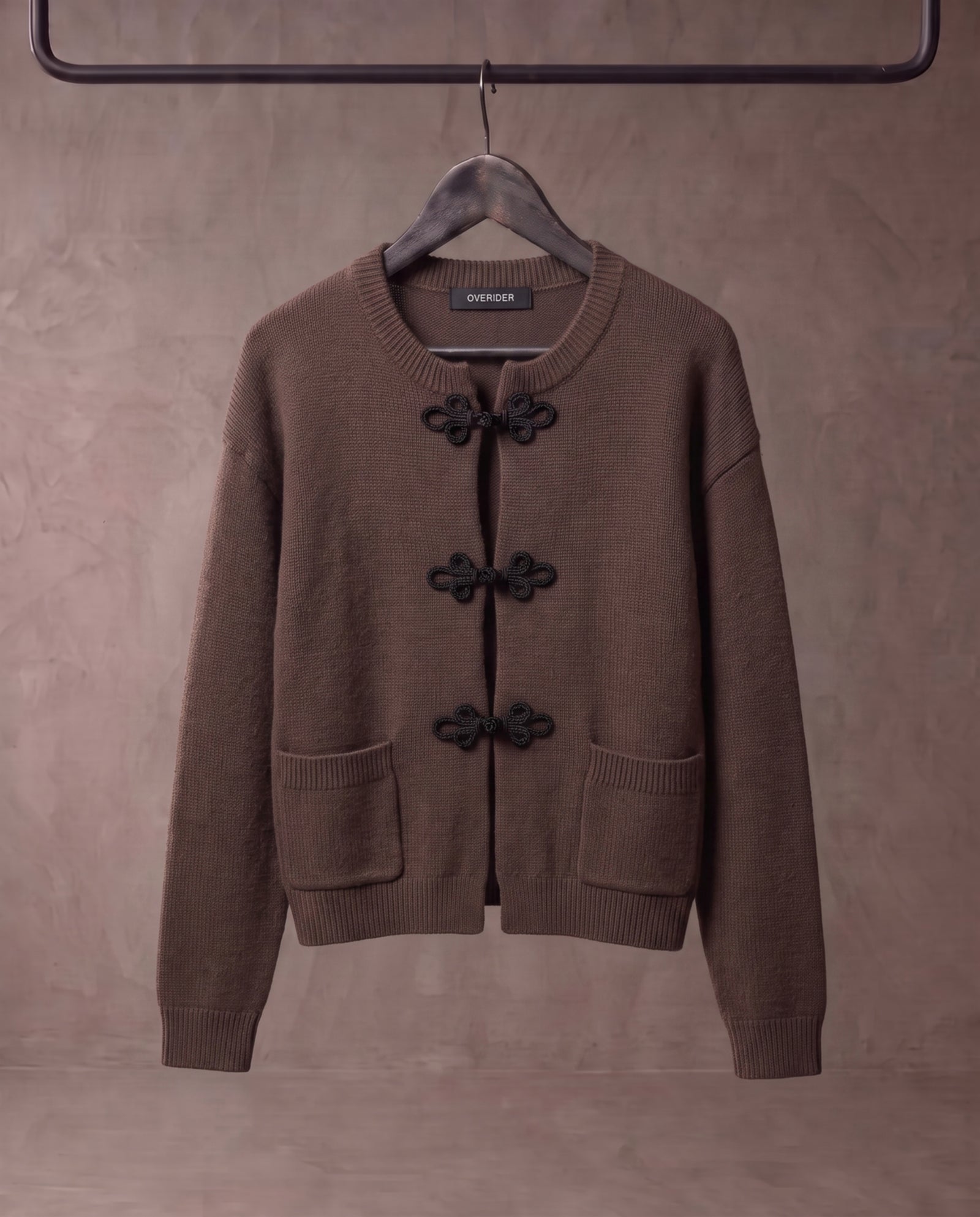 MARIN | Braided Knot Cardigan | Mocha