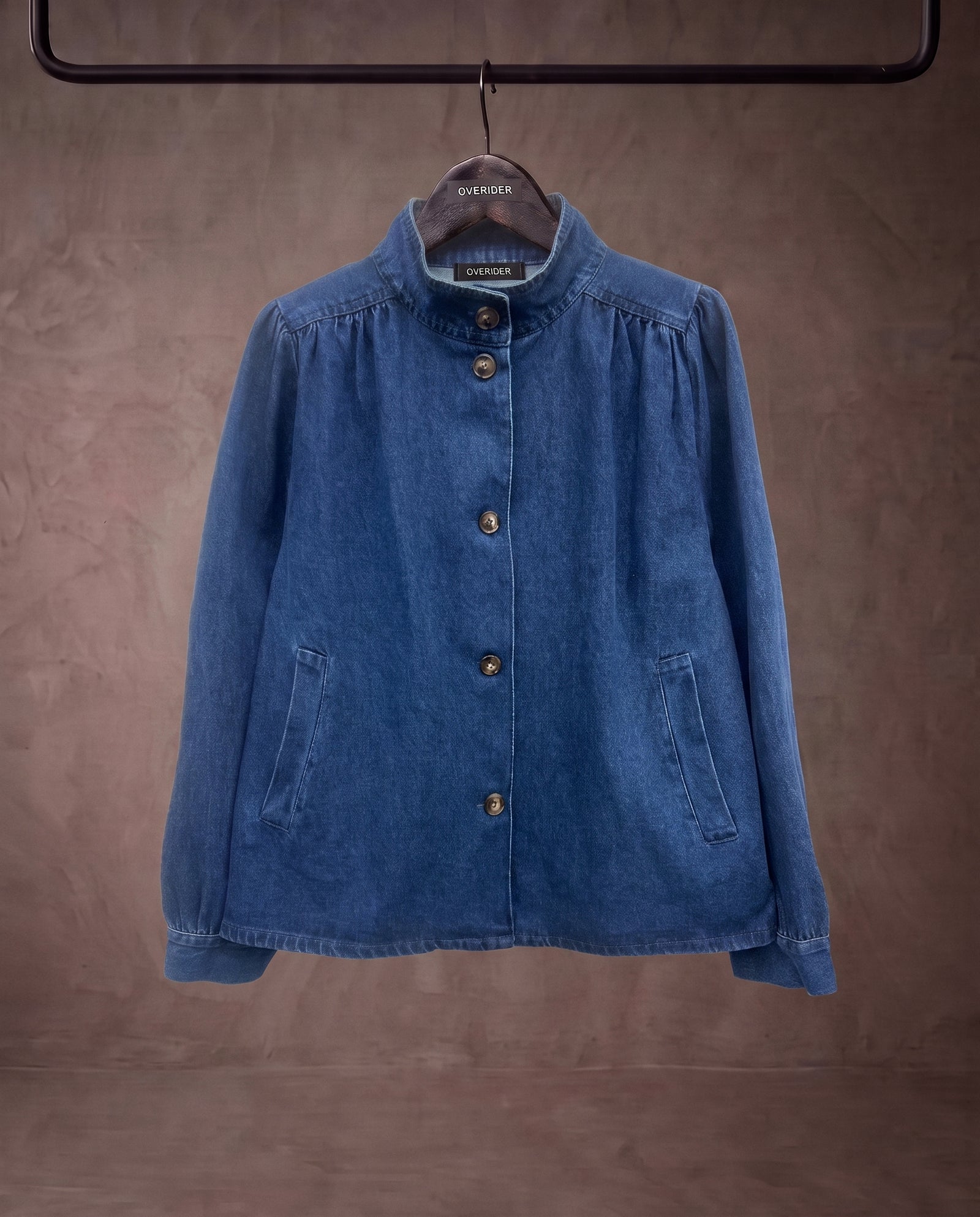 MARJE | Gathered Denim Jacket | Indigo