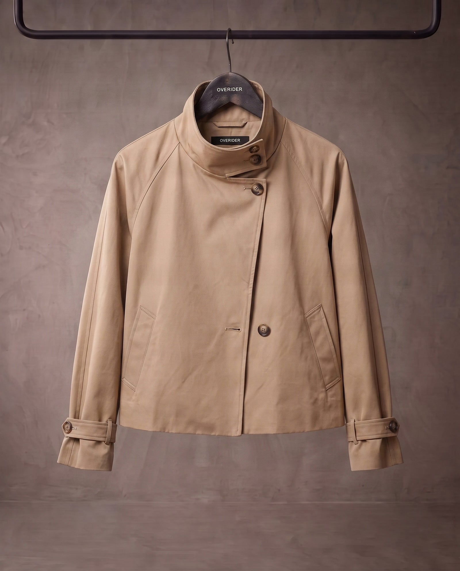 SOPHIA | Short Funnel Neck Mack | Tan