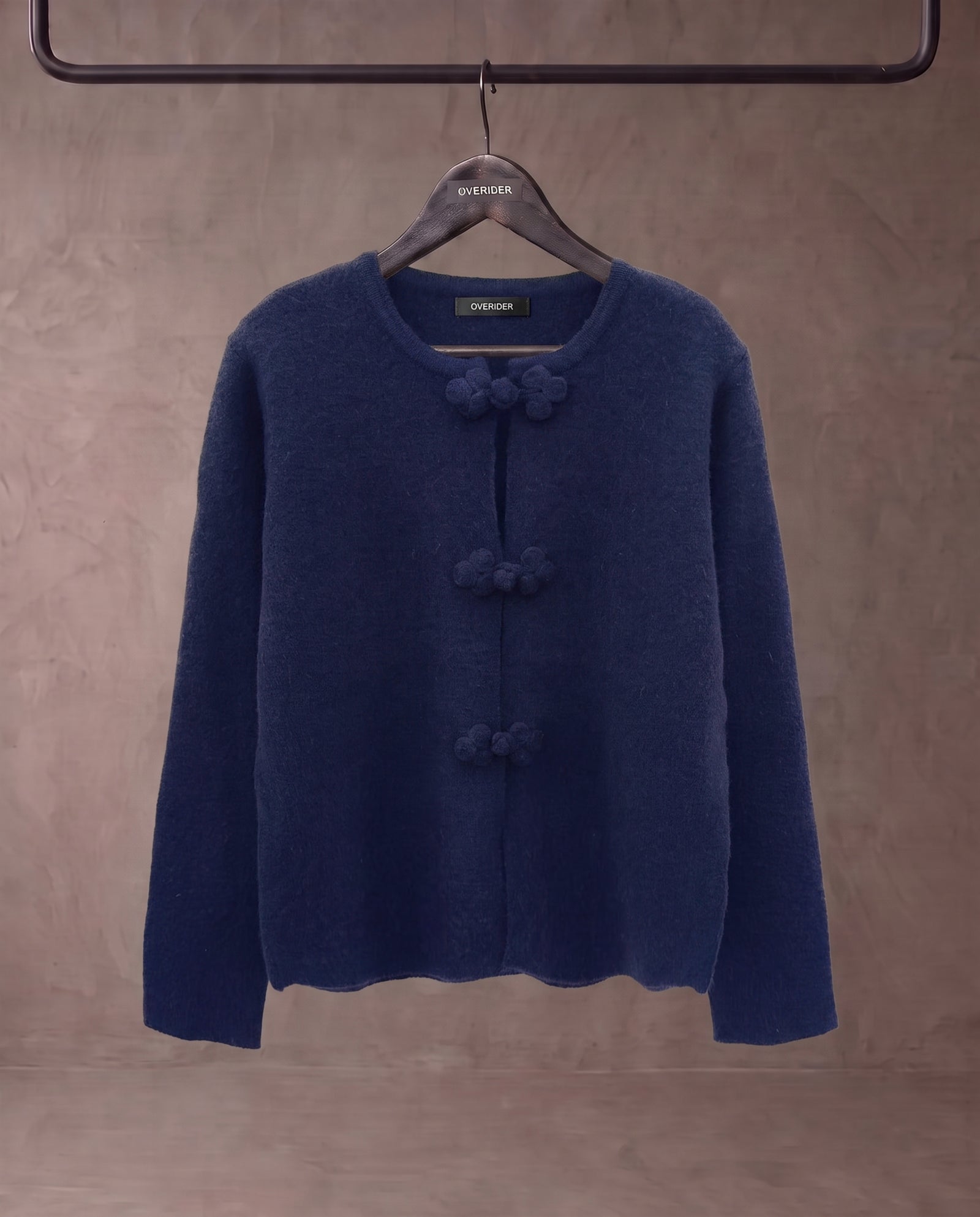 AMIE | Knot Fastened Cardigan | Navy