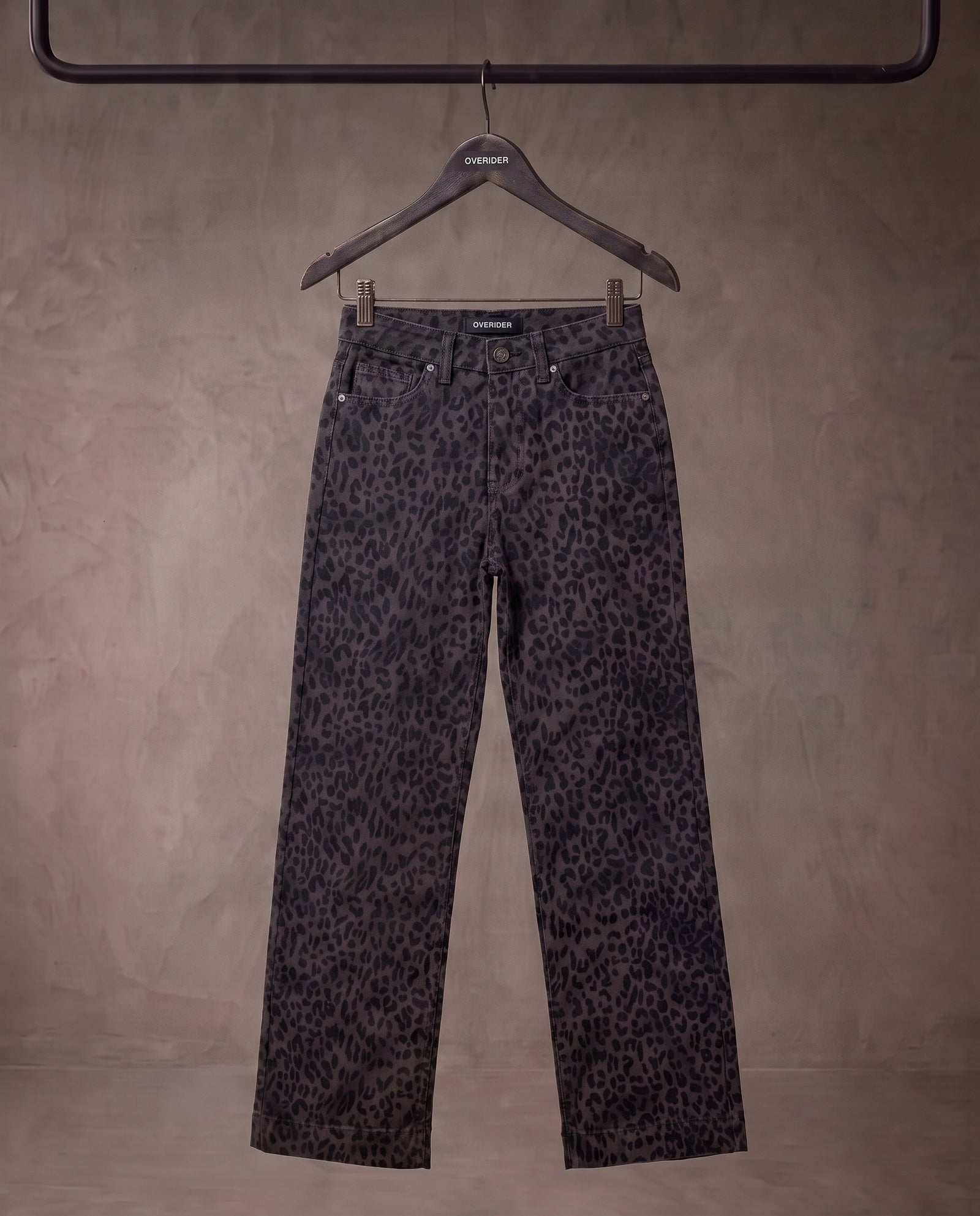 IMMI | Wide Leg Leopard Jeans | Charcoal