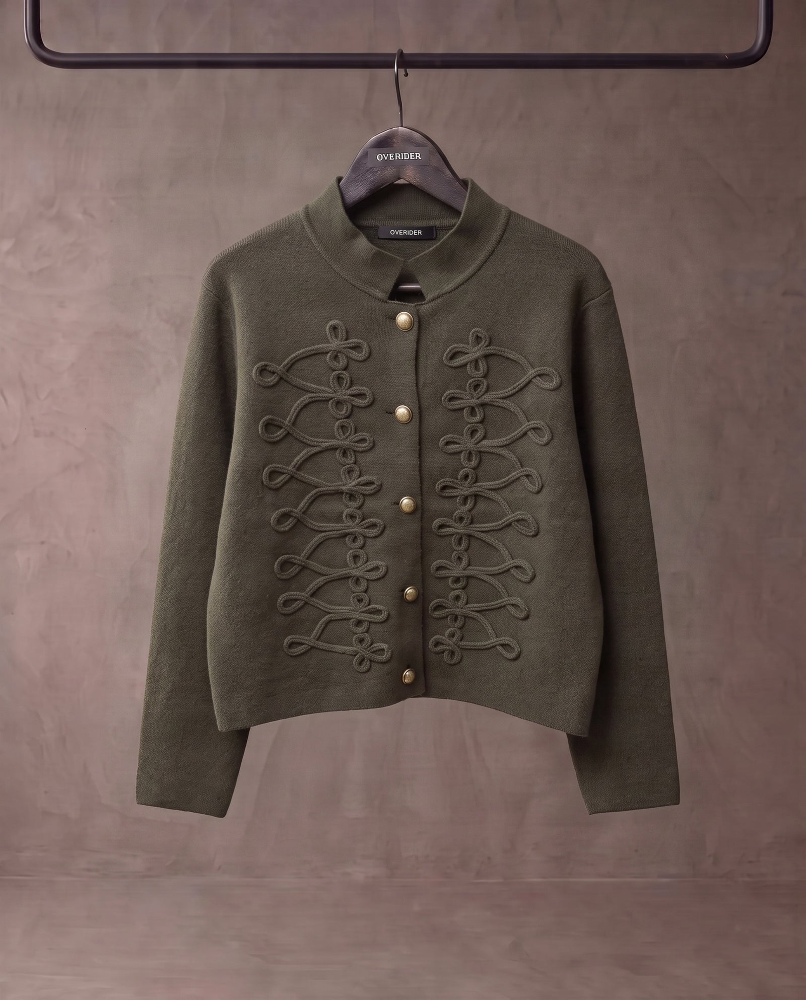 ROMY | Studio Military Cardigan | Khaki