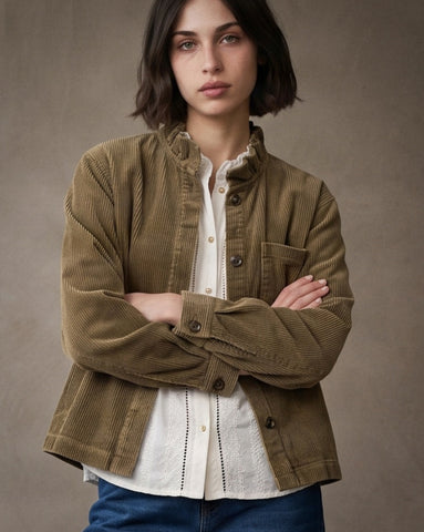 MIKA | Ruffle Collar Shirt | Check