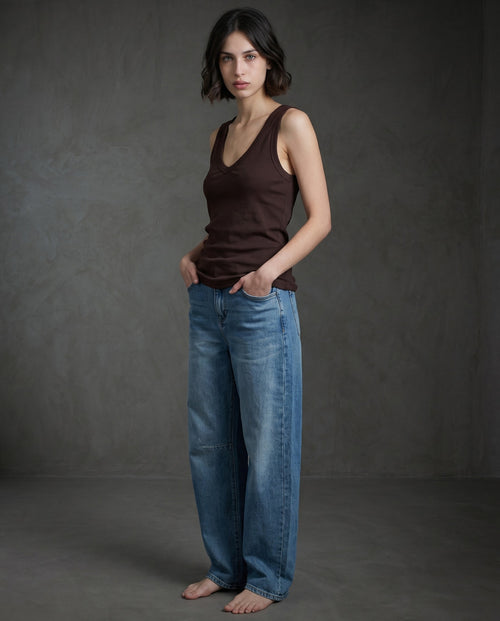 AYA | Ribbed Vest | Brown