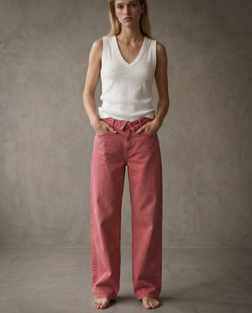 ALICE | Wide Leg Jeans | Faded Rose