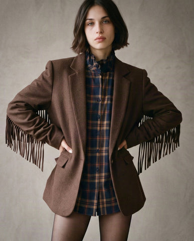 CECILY | Ruffle Knit Cardigan | Khaki