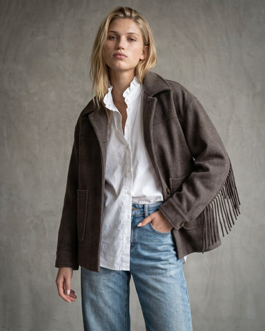MARGOT | Funnel Neck Jacket | Check