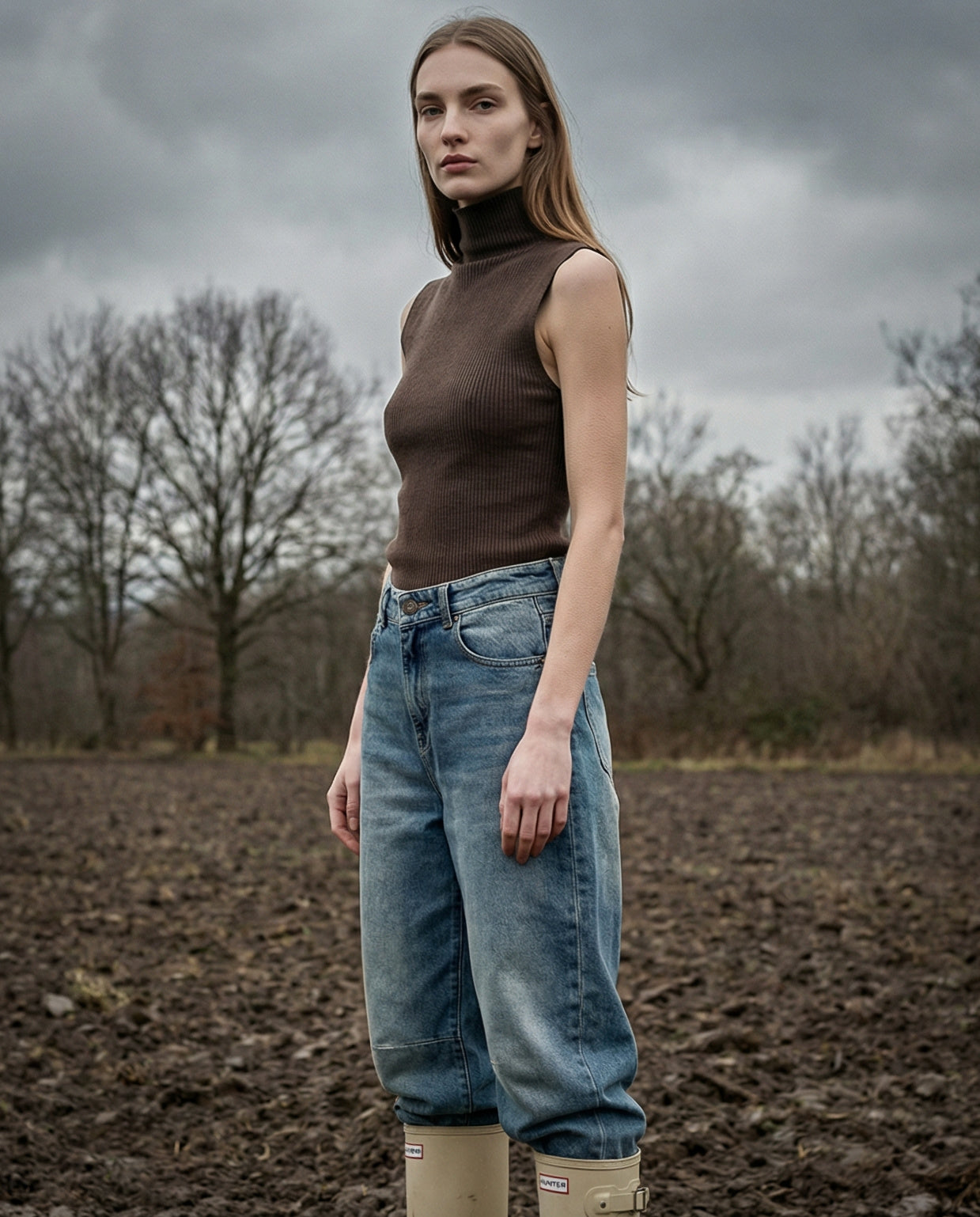YULIA | Ribbed Knit Tank Top | Mocha