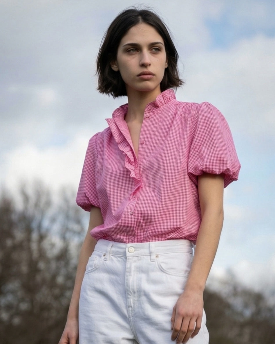 MAYAAN | Balloon Sleeve | Fuchsia