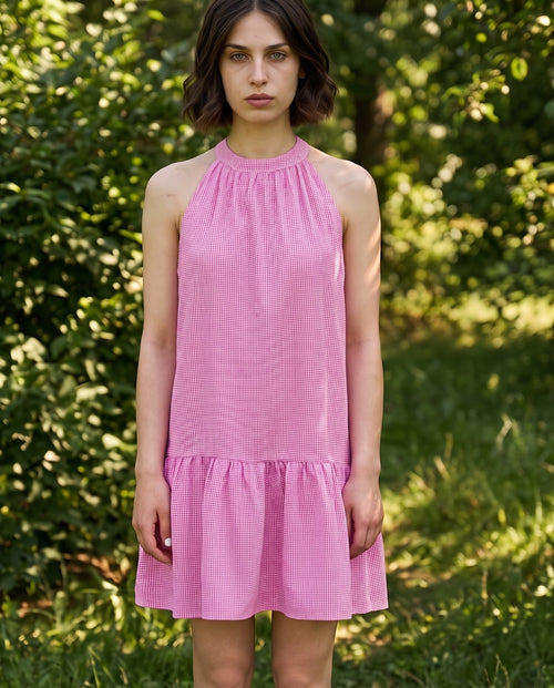 SADI | Halterneck Dress | Pink