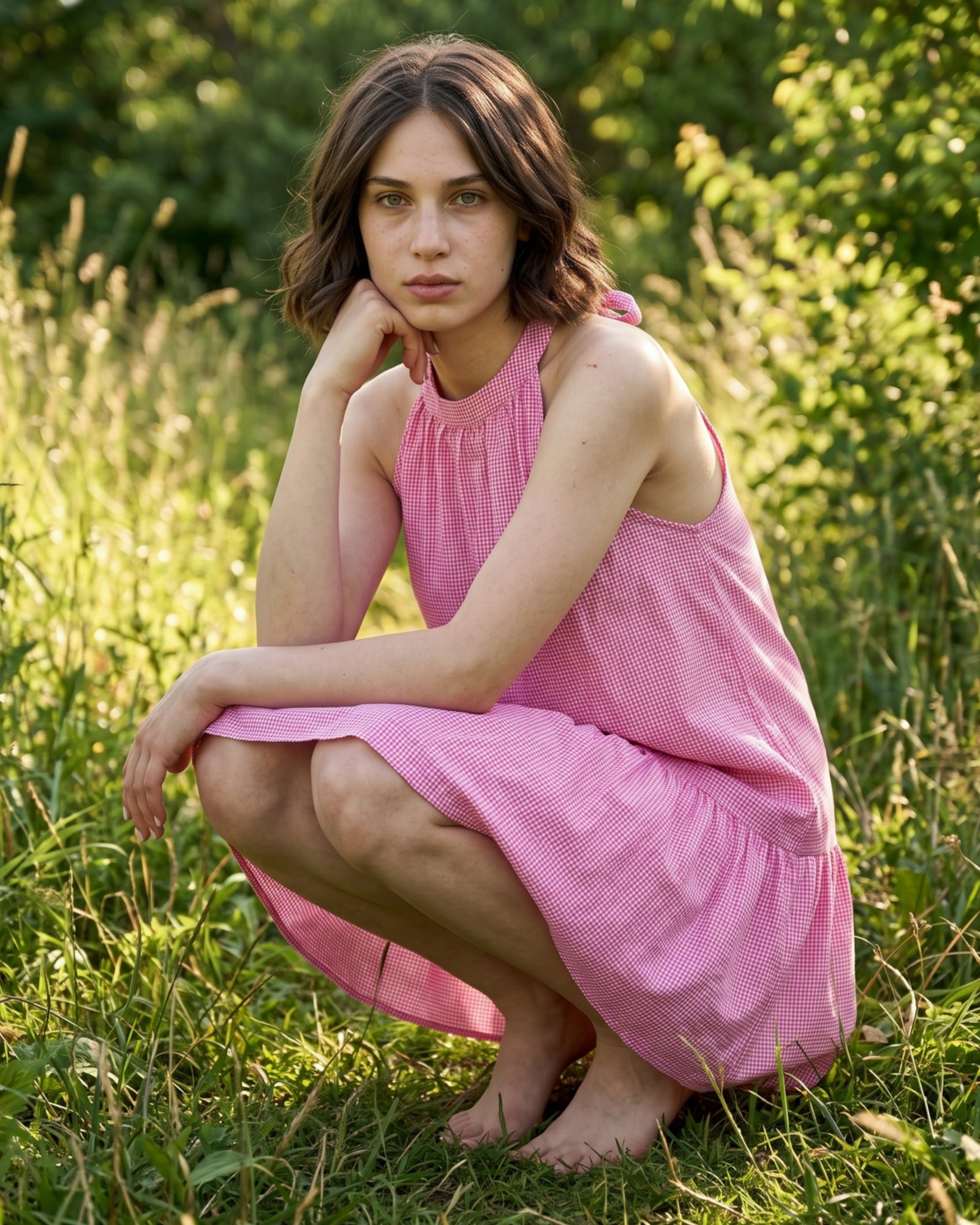 SADI | Halterneck Dress | Pink