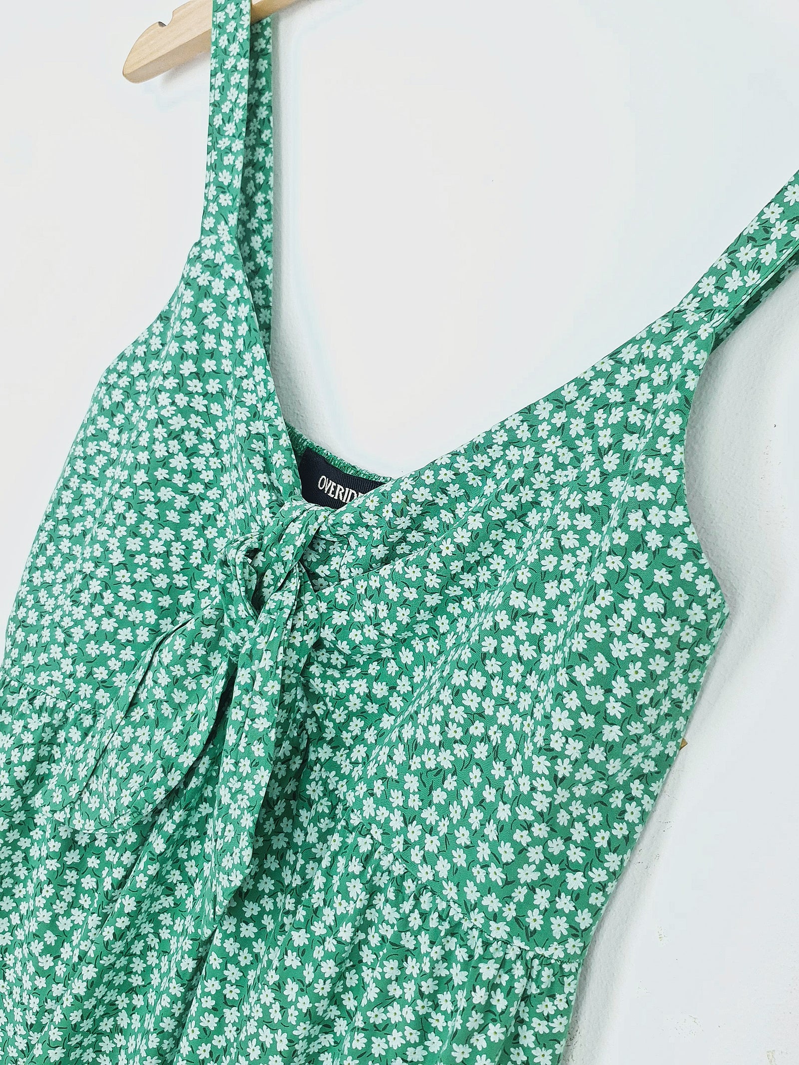 OANA - Knot Front Summer Dress - Green