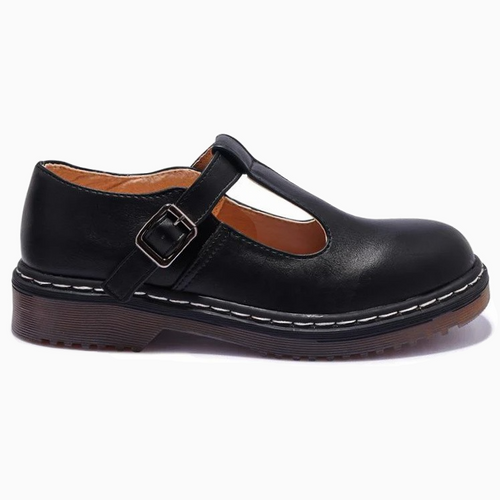 Mary Jane | Vegan Leather Woman's Shoes | Black