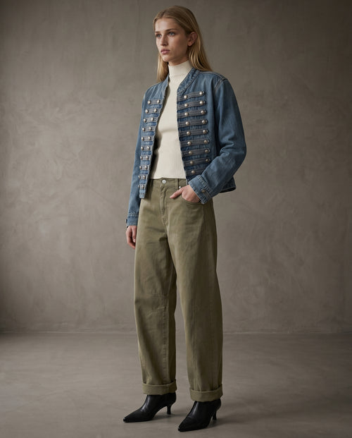 KASIA | Military Jacket | Denim Blue