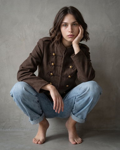 LEONIE | Leopard Trim Cardigan | Oatmeal