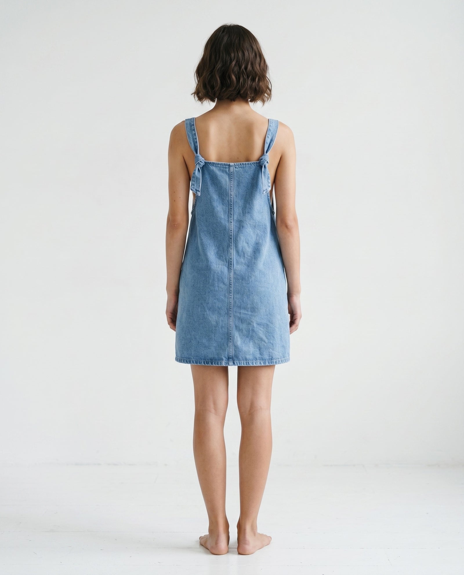 JINCY | Minimal Denim Dress | Blue