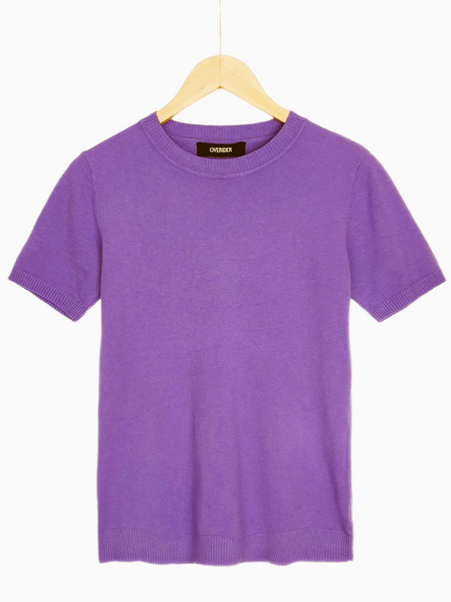 ANTONIA | Cashmere Enriched | Short Sleeve | Lilac