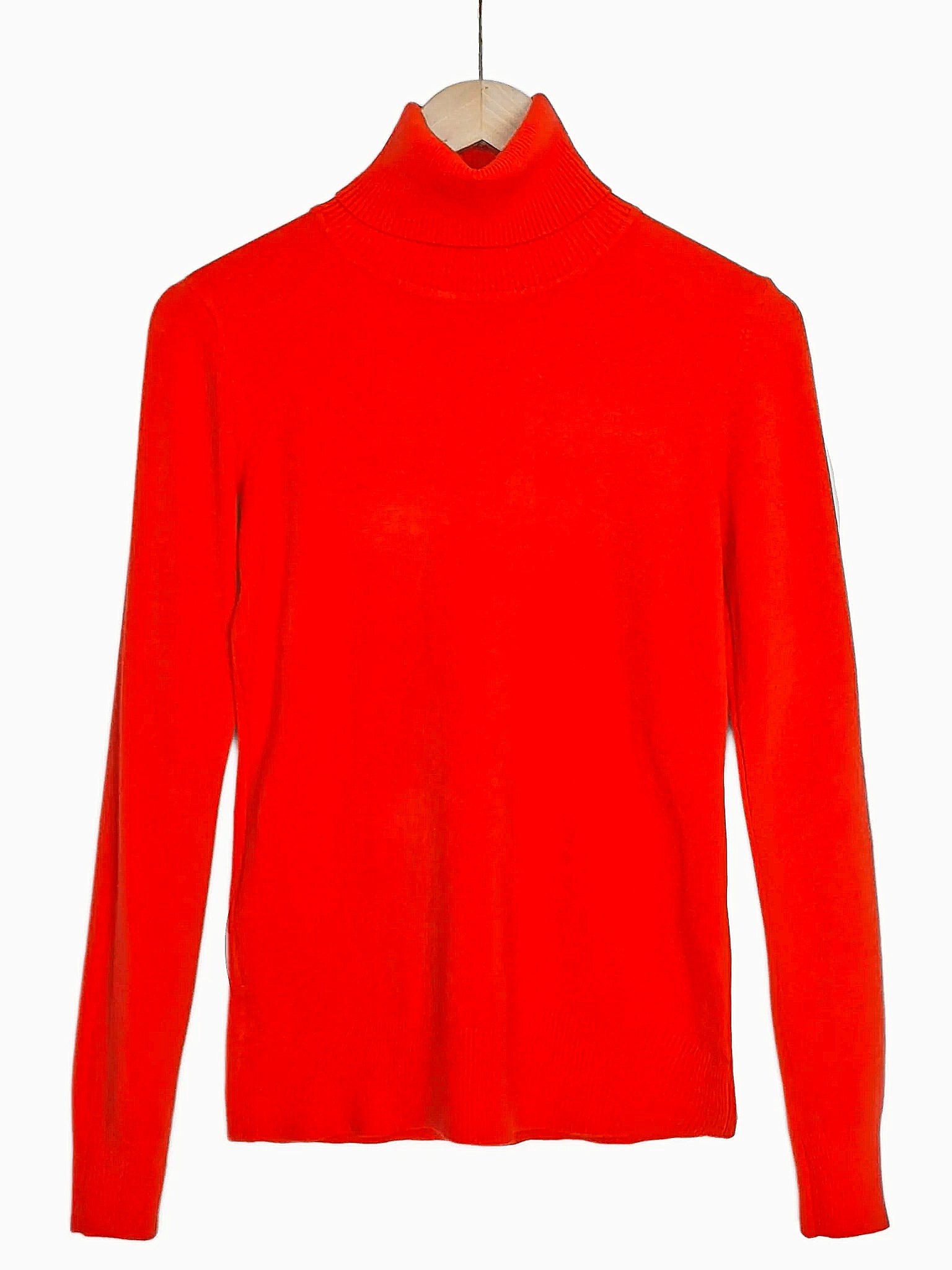 POLINA | Cashmere Enriched Roll Neck | Orange