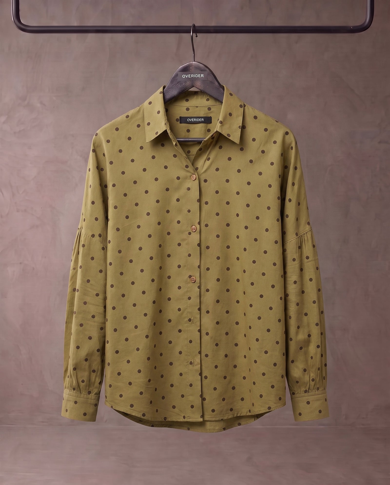 MIA | Polka Dot Fluid Shirt | Olive