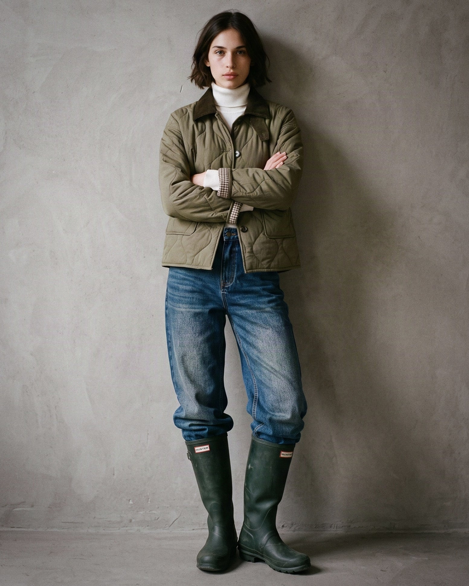 HARRIET | Quilted Country Jacket | Olive