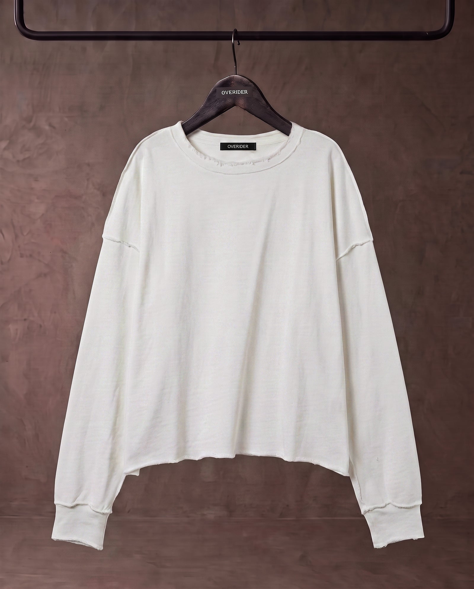 HANNA | Raw Edge Sweatshirt | Milk