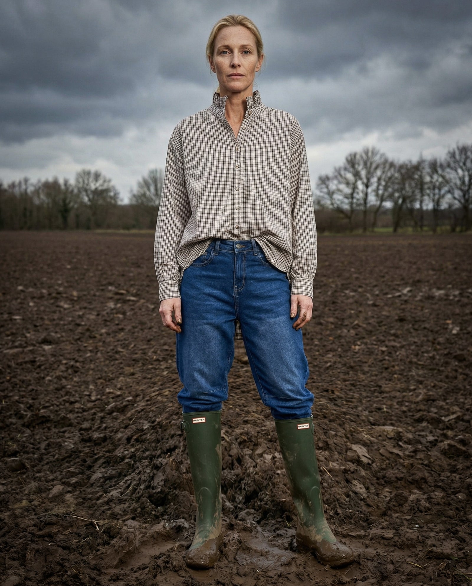 MIRI | Ruffle Collar Shirt in Country Check | Small Check