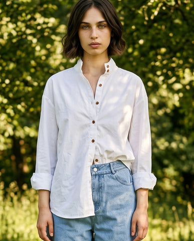 ELIANA | Embroidered Blouse | White