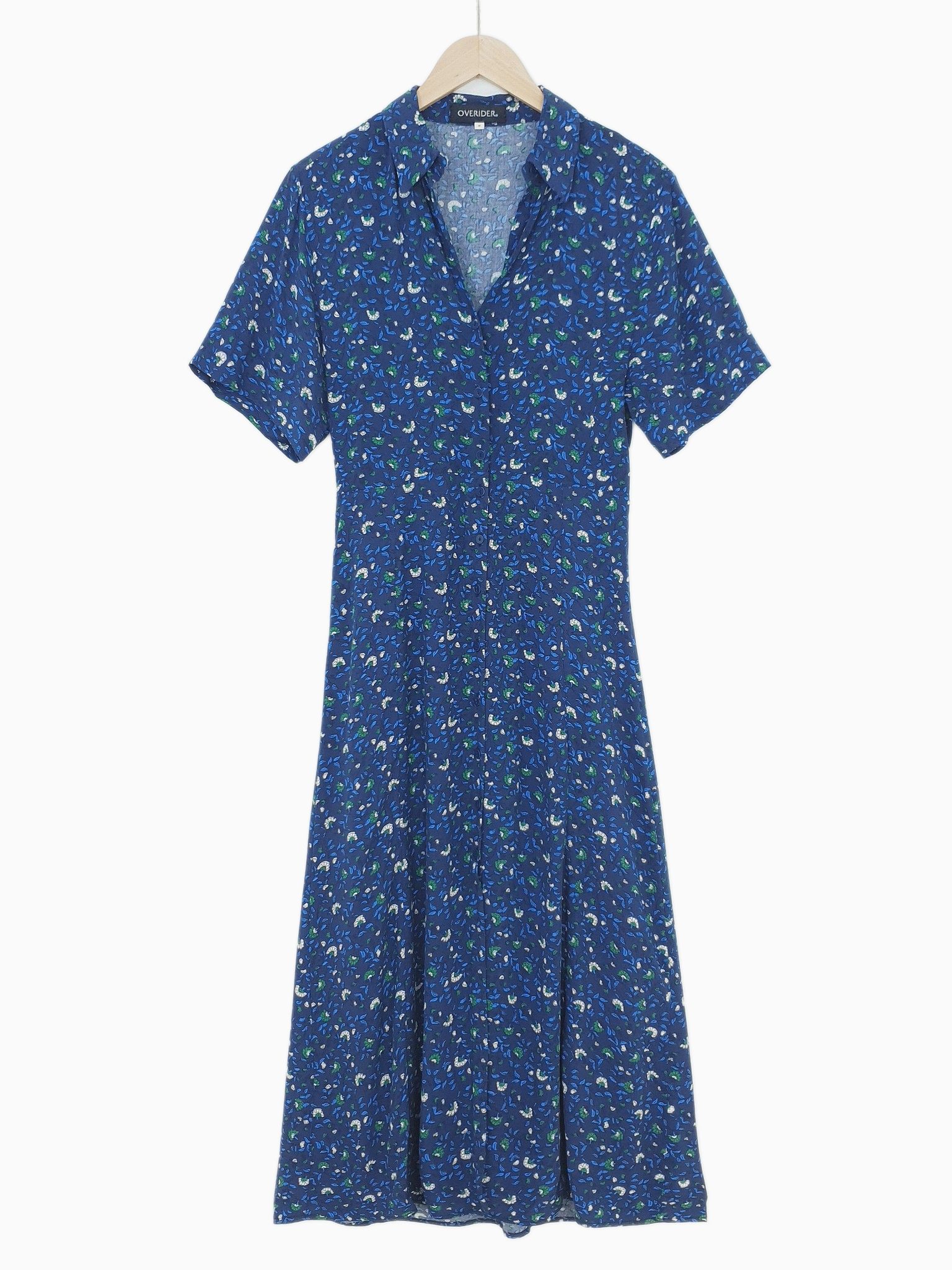 SORINA | Patterned Summer Dress | Navy