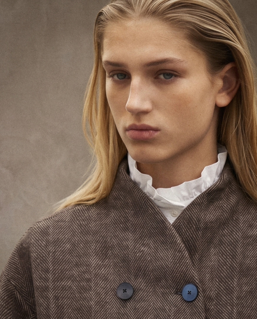 CAMILLE | Soft Stand Jacket | Tweed