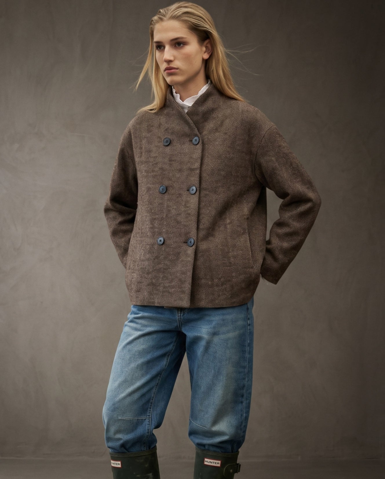 CAMILLE | Soft Stand Jacket | Tweed